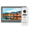 Комплект відеодомофона Light Vision: домофон 7" Amsterdam FHD Grey та відеопанель RIO FHD(RF) White- Фото 1